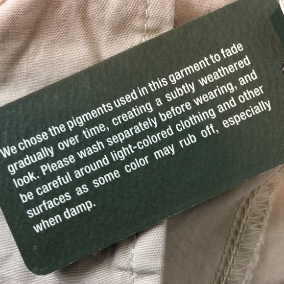 NWT Eddie Bauer Flat Front Shorts Khaki Mercer Fit 100% Cotton - Picture 10 of 10